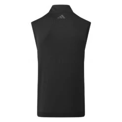 Adidas Elevated 1/4 Zip Golf Vest -Golf Master Shop Adidas Elevated 1 4 Zip Golf Vest Black IB4542 Back