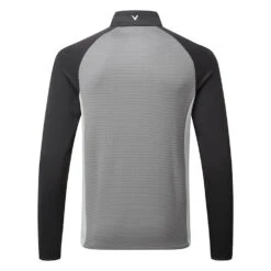 Callaway Blocked Ottoman Fleece 1/4 Zip Golf Sweater -Golf Master Shop Callaway AW21 Blocked Ottoman Fleece 1 4 Zip Sweater CGKFB0S3 039 Code SWCAL067 M Quiet Shade Back