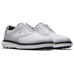 FootJoy FJ Traditions Spikeless 57927 Golf Shoes 8 FootJoy FJ Traditions Spikeless 57927 Golf Shoes -Golf Master Shop FootJoy FJ Traditions Spikeless Shoes White Navy 3