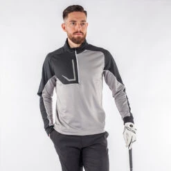 Galvin Green Daxton Insula Golf Pullover -Golf Master Shop Galvin Green AW22 DAXTON G124270 SHARKSKIN BLACK WHITE model 1