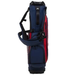 J.Lindeberg Play ST Golf Stand Bag -Golf Master Shop J Lindeberg Play ST Golf Stand Bag Swirl Red JL Navy Barbados Cherry 3