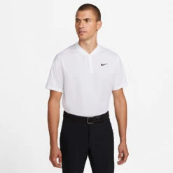 Nike Dry Victory Blade Golf Polo Shirt -Golf Master Shop Nike SS22 Dry Victory Blade Polo Shirt DH0838 100 Code SHNIK772 White Black model 1
