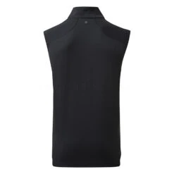 Ping Ramsey 1/2 Zip Golf Vest -Golf Master Shop Ping SS19 Ramsey 1 4 Zip Vest P03357 060 Code SSPIN025 Black back