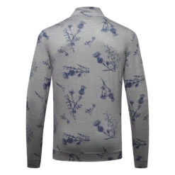 Puma Cloudspun Lowlands 1/4 Zip Golf Popover -Golf Master Shop Puma Cloudspun Lowlands 1 4 Zip Golf Popover Quiet Shade Heather 537067 02 SWPUM258 Back