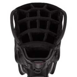 Titleist Jet Black Premium StaDry Golf Cart Bag -Golf Master Shop Titleist 2022 Tour Series Premium StaDry Cart Bag Black White 4