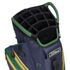 Titleist Cart 14 Shamrock Golf Cart Bag 7 Titleist Cart 14 Shamrock Golf Cart Bag -Golf Master Shop Titleist 2023 Cart 14 Shamrock Golf Cart Navy Green Gold 4