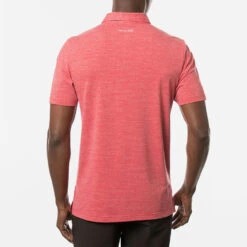 TravisMathew The Heater Golf Polo Shirt Black -Golf Master Shop Travis Mathew SS21 The Heater Golf Polo Shirt 1MW395 Code SHTRA039 M Heather Scooter model 3