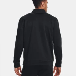 Under Armour Fleece 1/4 Zip Golf Sweater -Golf Master Shop Under Armour AW22 1 4 Zip Sweater 1373358 001 SWUND171 XL Black Black Model 3