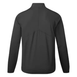 Under Armour Storm Windstrike 1/2 Zip Golf Wind Top -Golf Master Shop Under Armour AW22 Storm Windstrike 1 2 Zip Wind Top 1370156 001 WTUND084 S Black Jet Gray Back