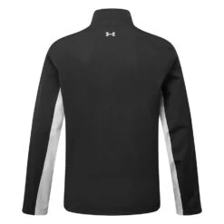 Under Armour Storm Proof 2.0 Waterproof Golf Jacket -Golf Master Shop Under Armour AW22 Stormproof 2.0 Waterproof Jacket 1371596 001 WJUND013 Black Mod Gray Mod Gray back