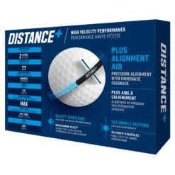 TaylorMade Distance Plus Golf Balls -Golf Master Shop distanceplusballswhite3